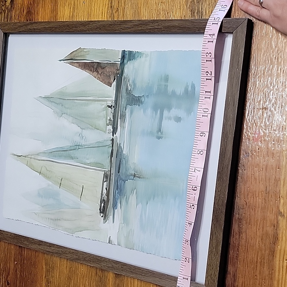 Wall Art Print Blue Sailboats II by Allison Pearce - Picture 5 of 10